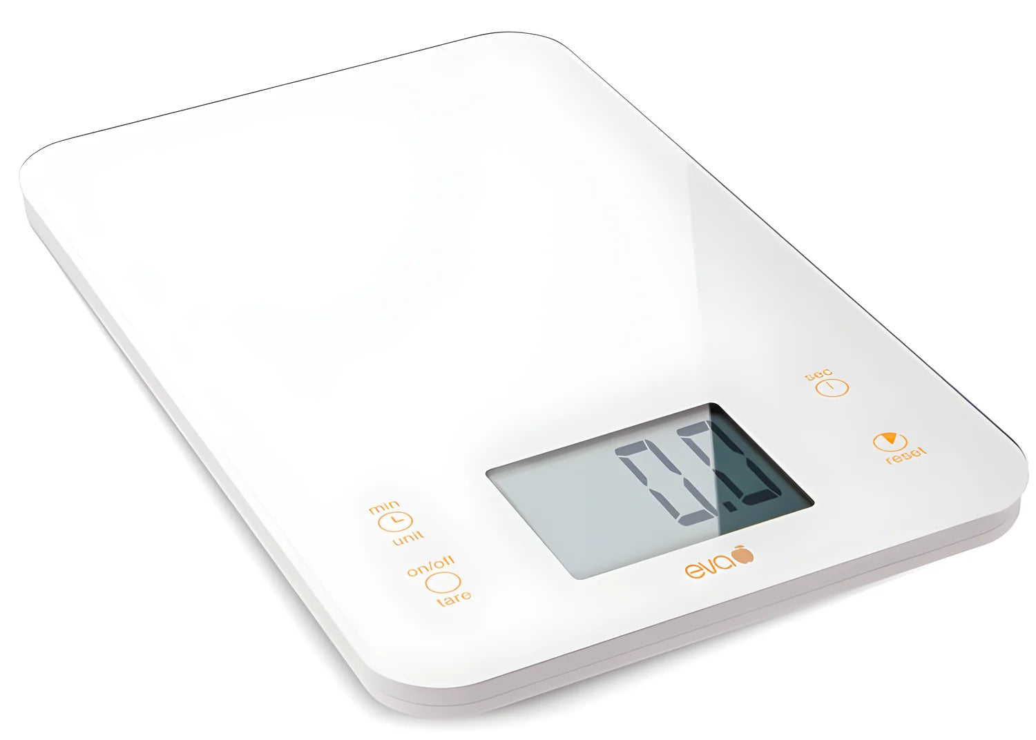 Bilancia da cucina elettronica 15kg-1g vetro/bianco EVA 03 34 01