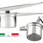 Schiaccia passatelli inox fori Ø 5mm made in Italia 3081/198