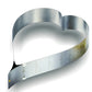 Stampo inox per torta regolaboile a forma di cuore da 12 a 26 cm