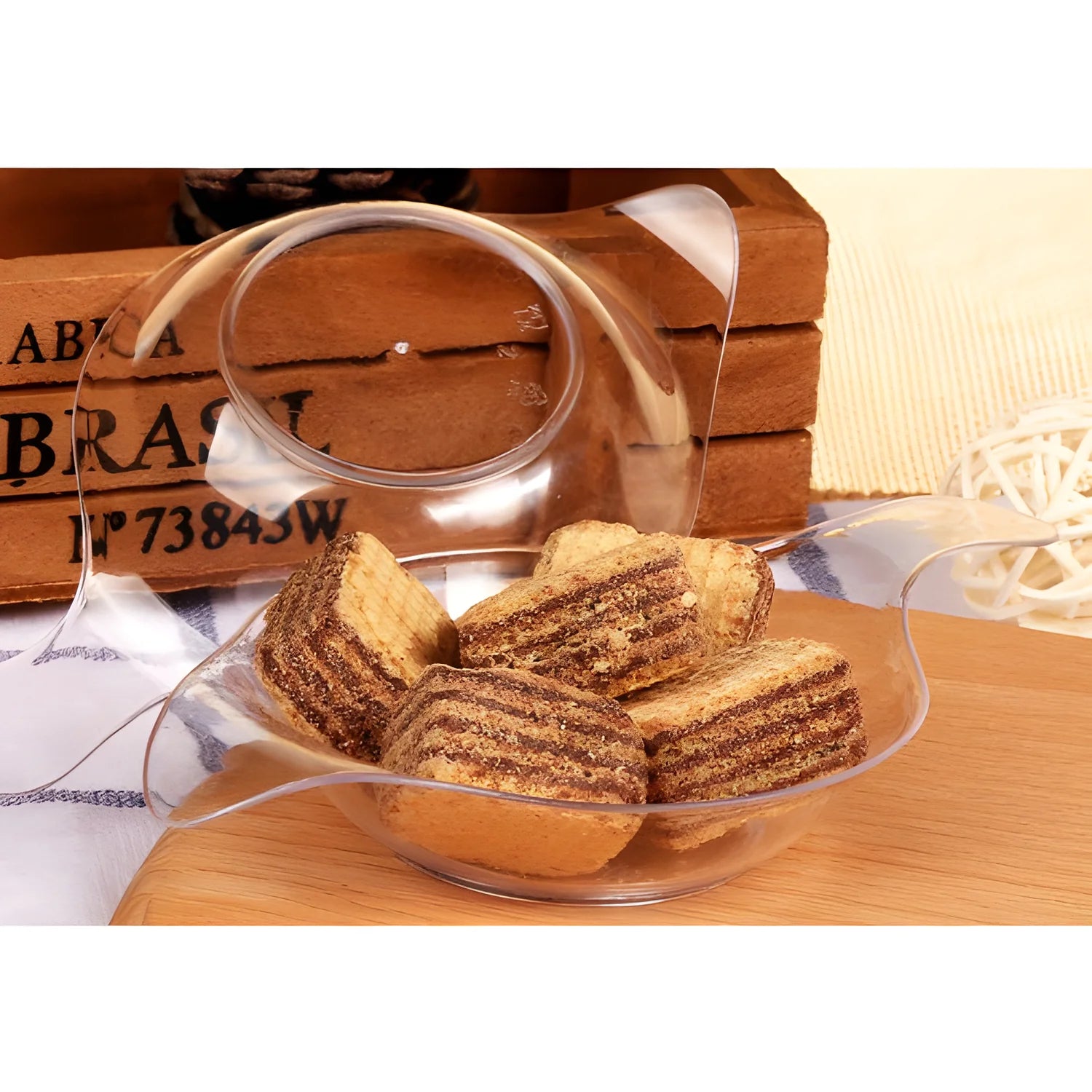 Finger food contenitori a vaschetta con becco Ø 7cm. 45ml.