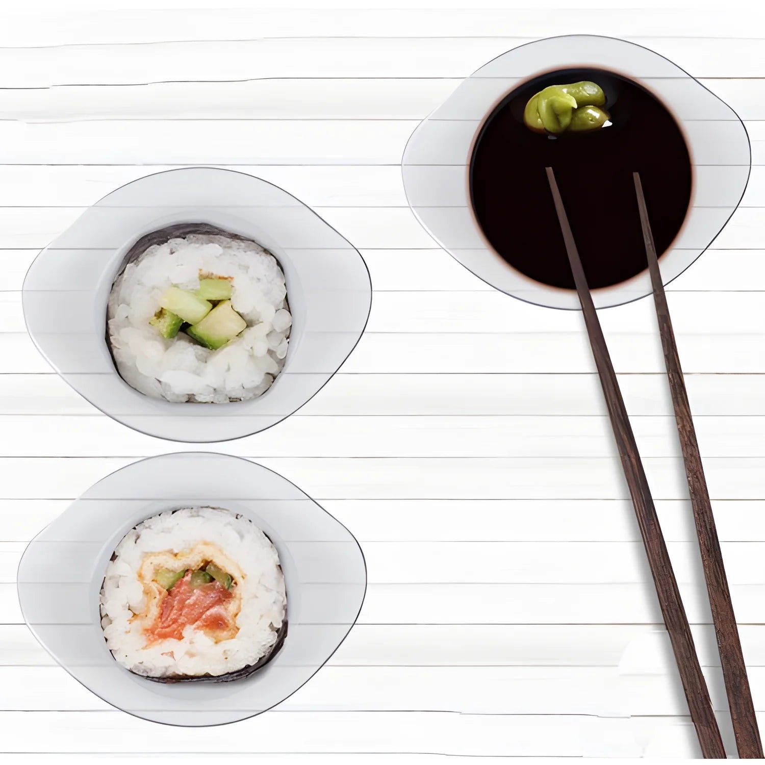 Finger food contenitori tondi SUSHI diametro 6,5 altezza 1,5.cm