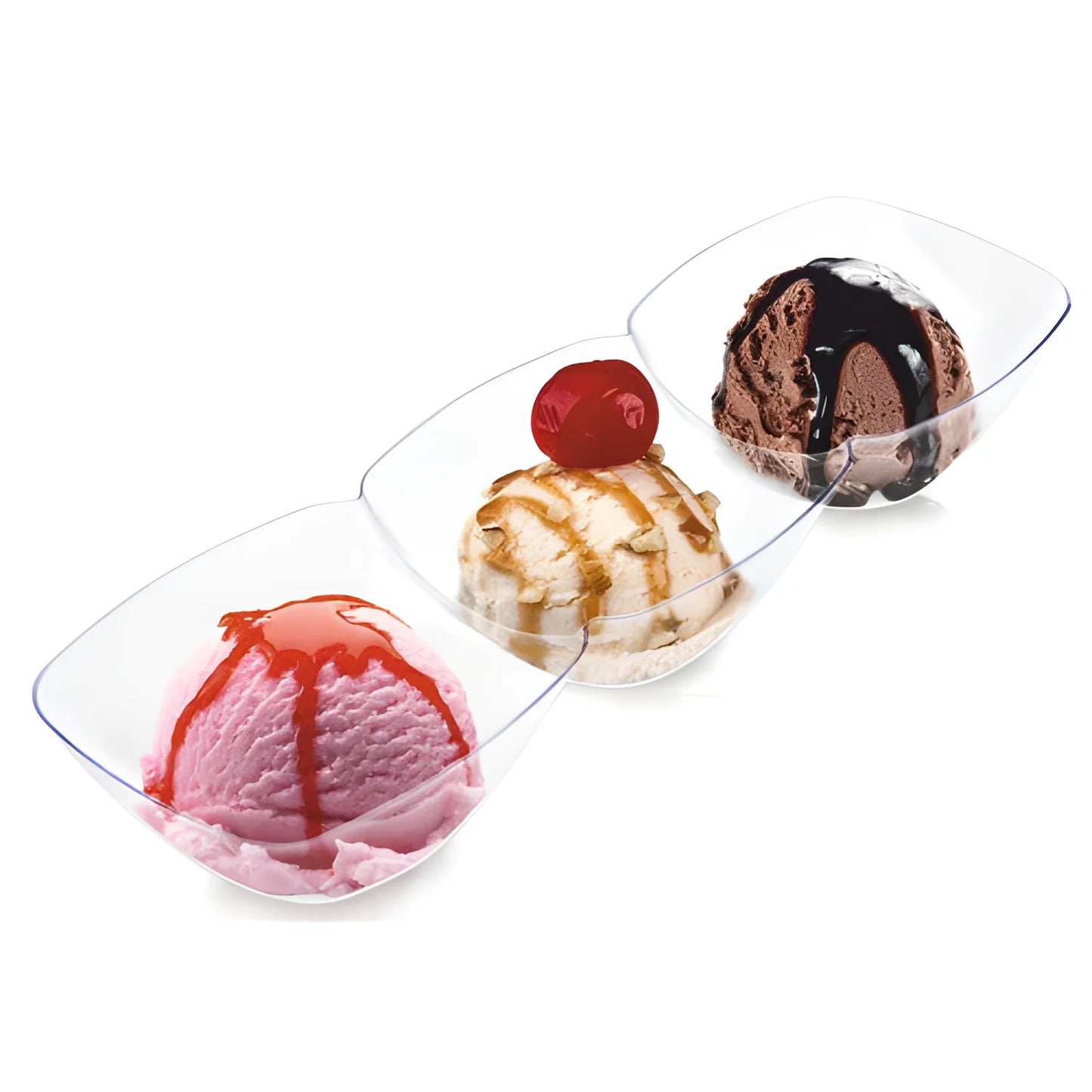 Finger food TRIS di contenitori tre in uno capienza 230 ml