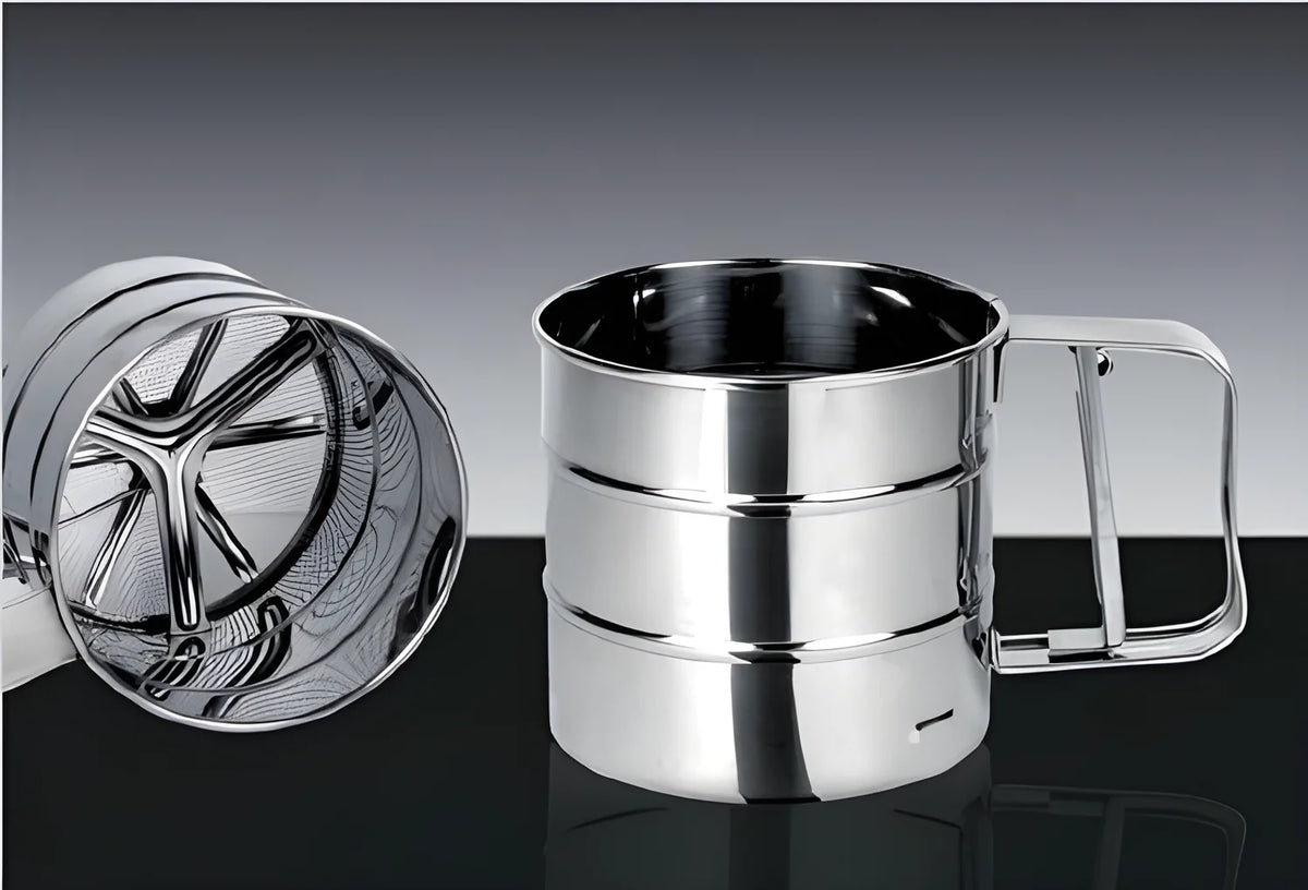 Spargizucchero a velo farina gr.350 cm.10,5X9,5 inox 5100527