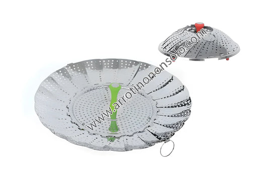 Cuociverdura a vapore in acciaio inox Ø 23 x 5 cm.5240078