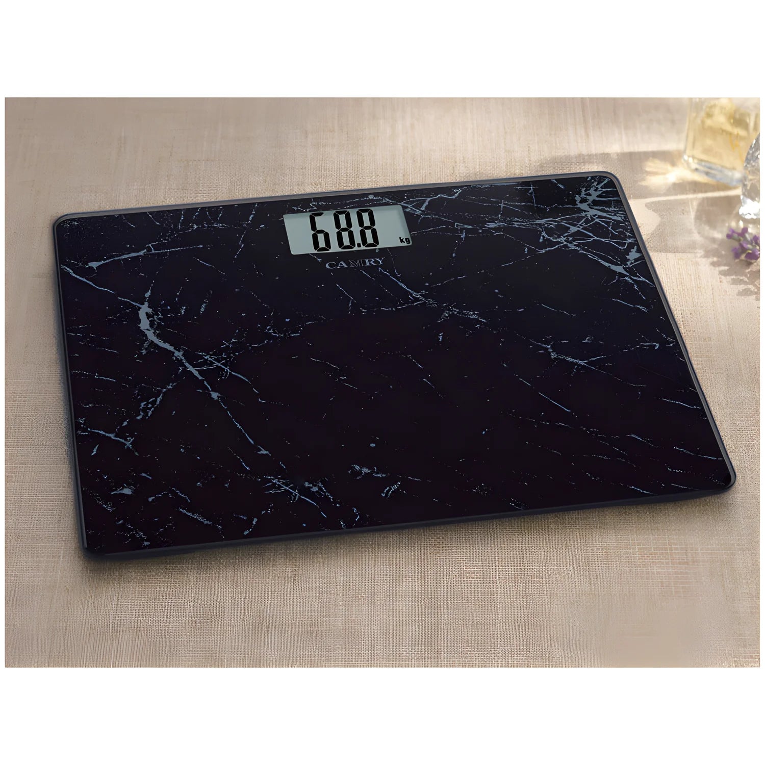 Bilancia pesapersone digitale Marmo nero 50g/180kg 5270212