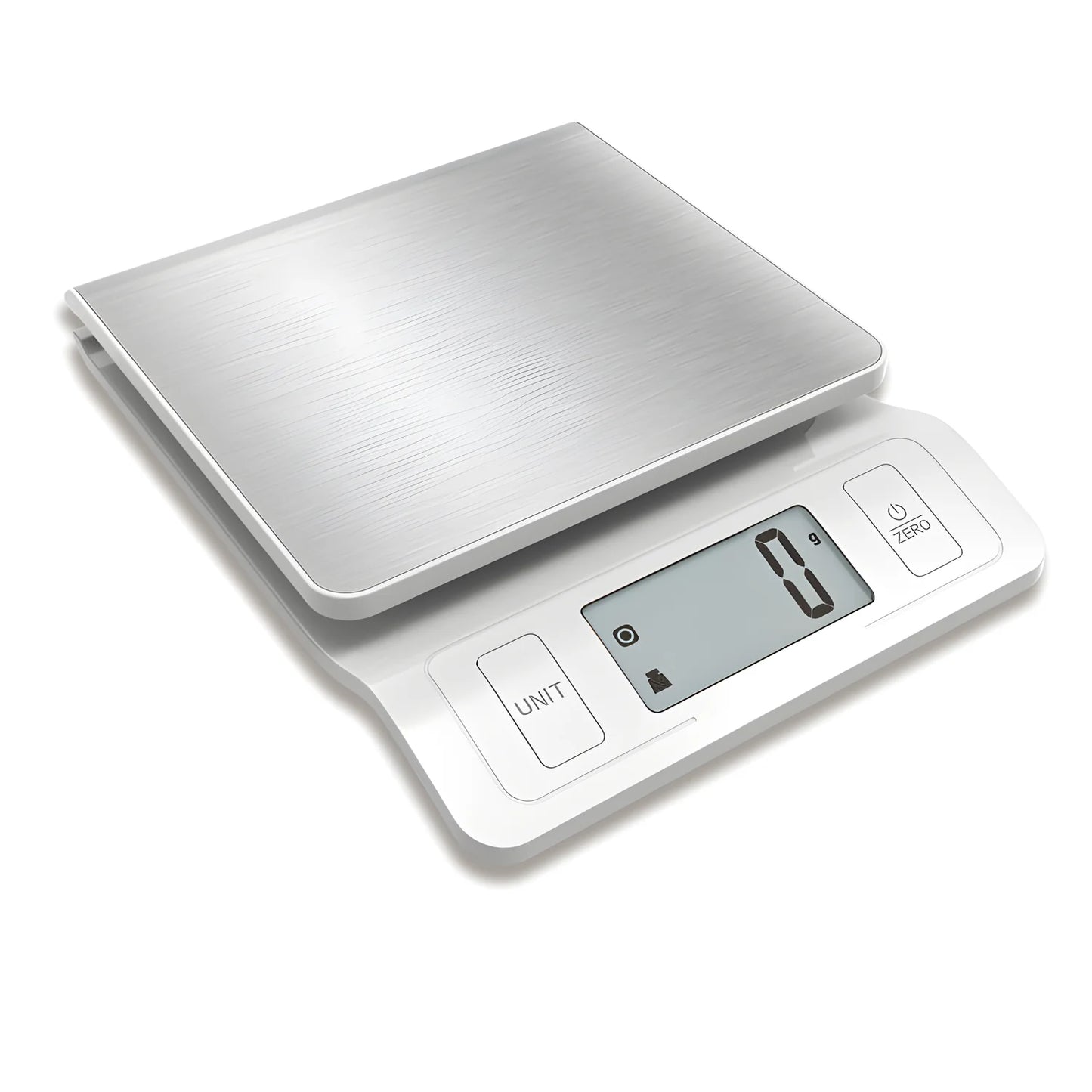 Bilancia da cucina digitale con piatto in acciaio inox 1g/5kg