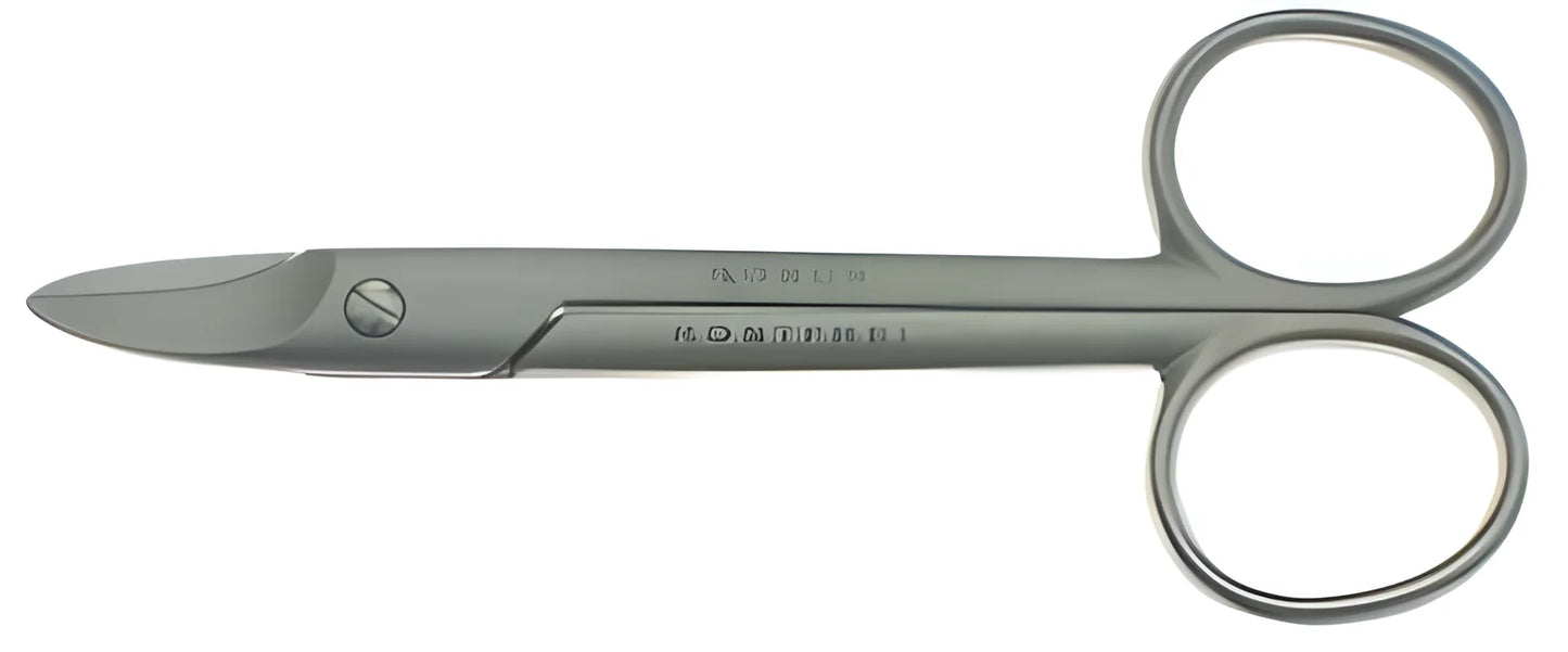 Forbici unghie lama corta 4"(cm.10,16)inox satinate Robur0251/56