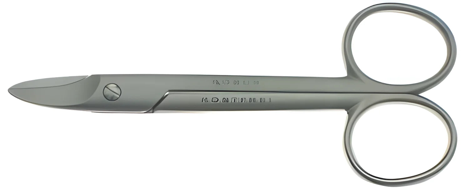 Forbici unghie lama corta 4"(cm.10,16)inox satinate Robur0251/56