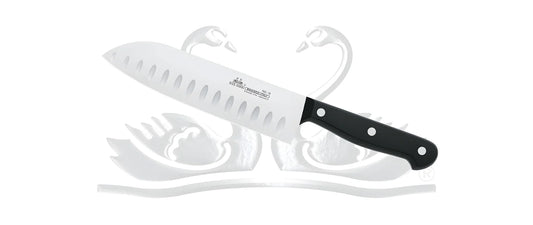 Coltello alveolato Santoku Cm.18 Due Cigni Art. 2C 760/18