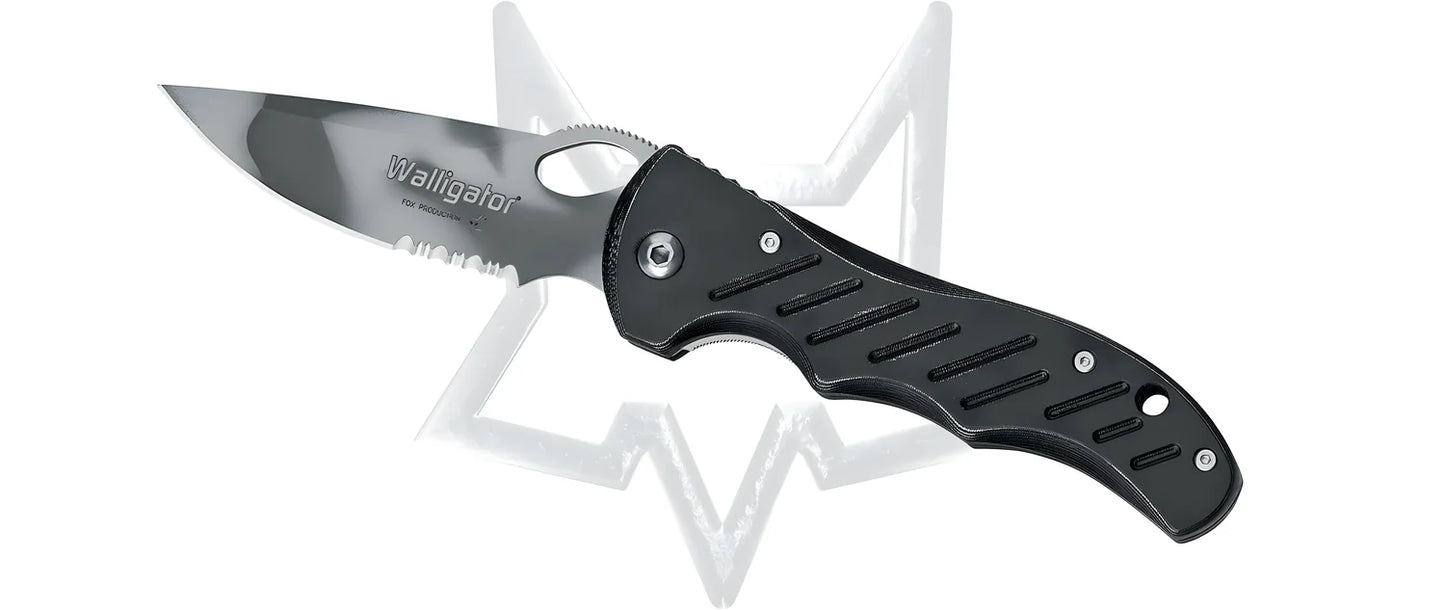 Coltello serramanico Fox con blocco lama "Walligator" 387