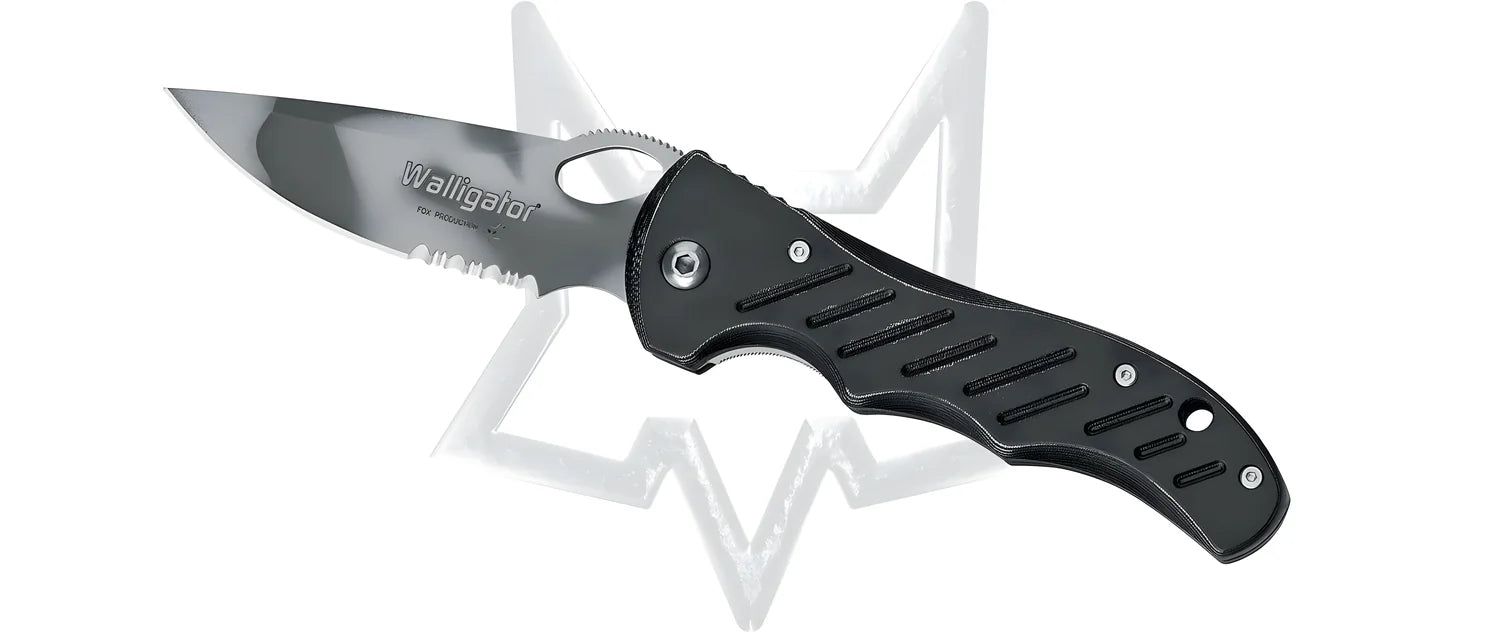 Coltello serramanico Fox con blocco lama "Walligator" 387