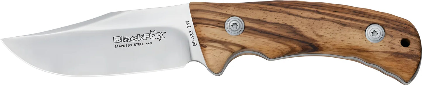 Coltello a lama fissa con fodero lama cm.10 Black Fox BF-133WZ