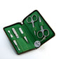 Alpen Set Manicure 5 pezzi inox astuccio pelle tabacco AP6842R