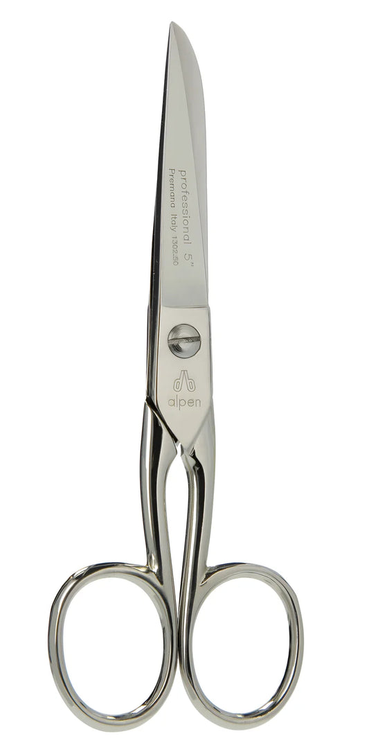 Alpen Forbice lavoro 5" acciaio C50 nichelato lucidato 1302 50