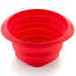 Scolapasta in silicone piccolo platinico pieghevole cm Ø22,5x11