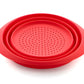 Scolapasta in silicone piccolo platinico pieghevole cm Ø22,5x11