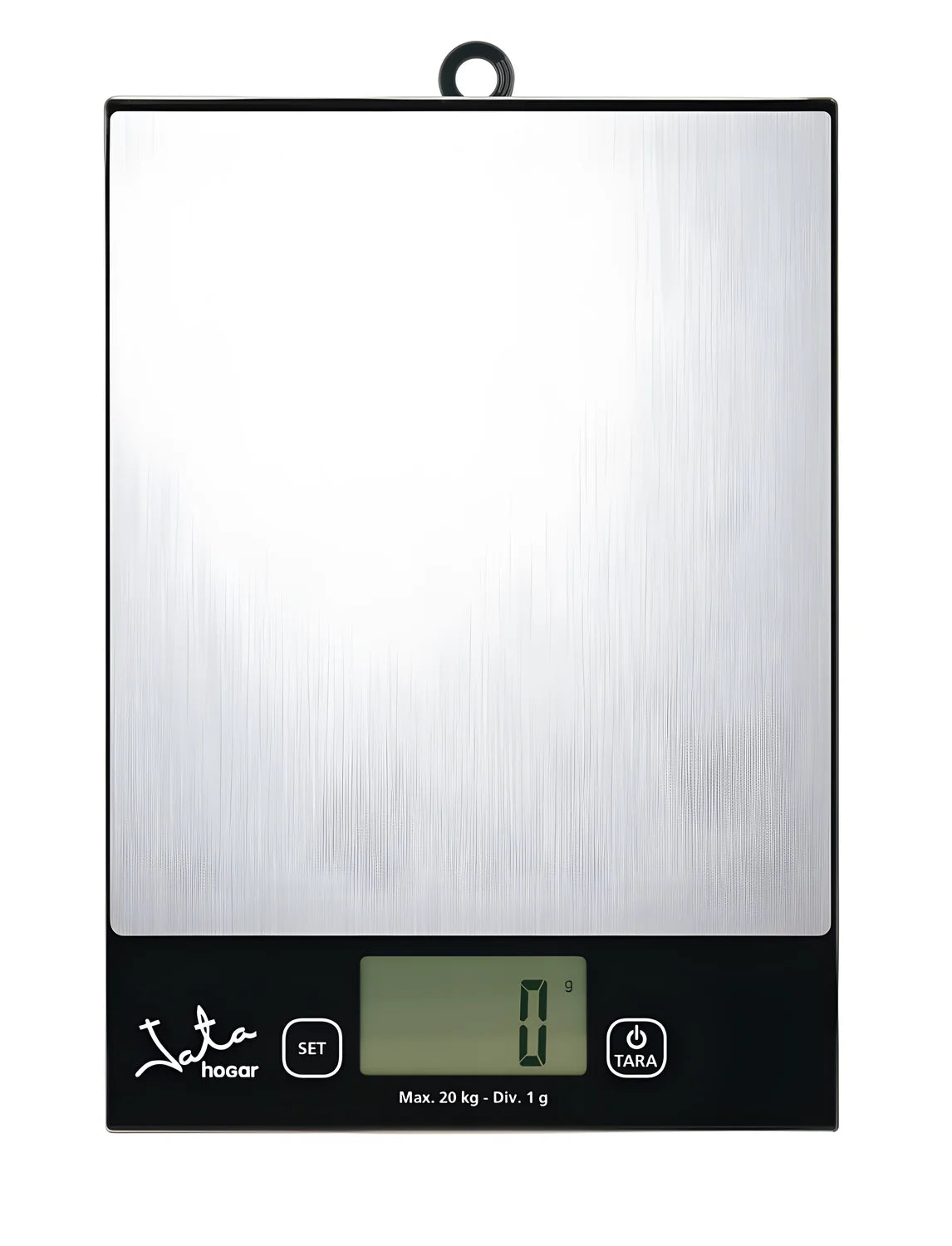 Bilancia elettronica inox vetro 20 kg divisione 1 g. Jata 780