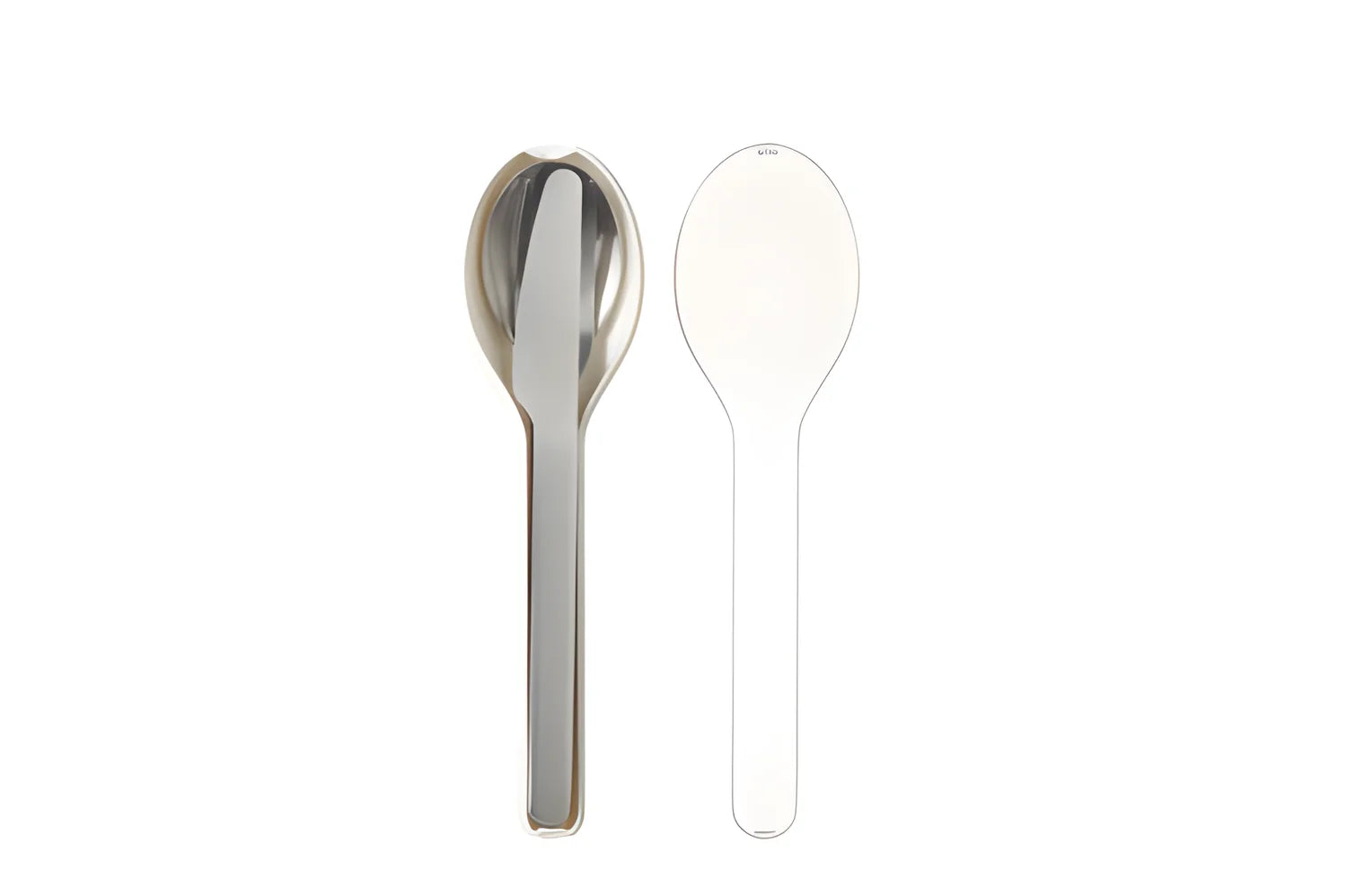 Set posate inox da viaggio con contenitore bianco Mepal 6250172