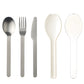 Set posate inox da viaggio con contenitore bianco Mepal 6250172
