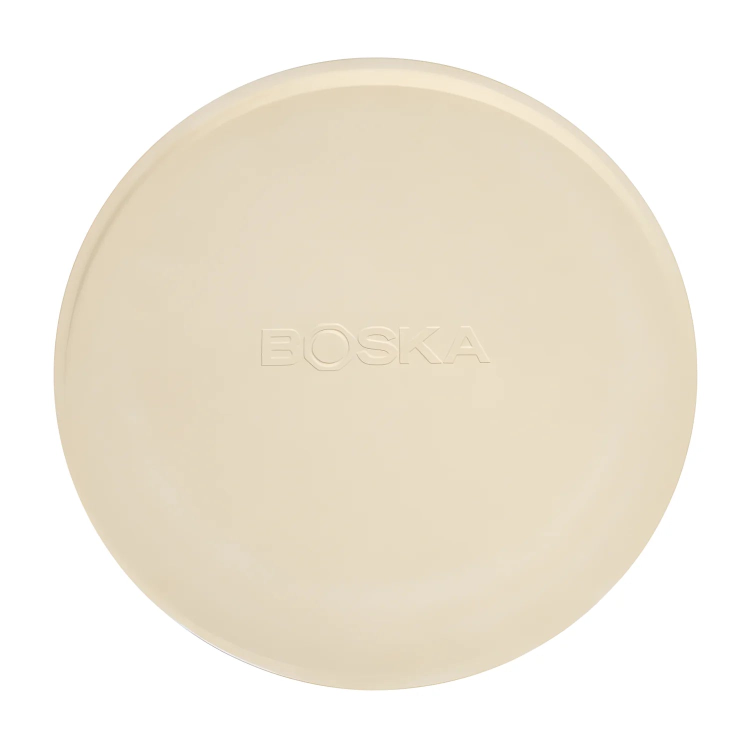 Boska pietra refrattaria da pizza con supporto calda in tavola