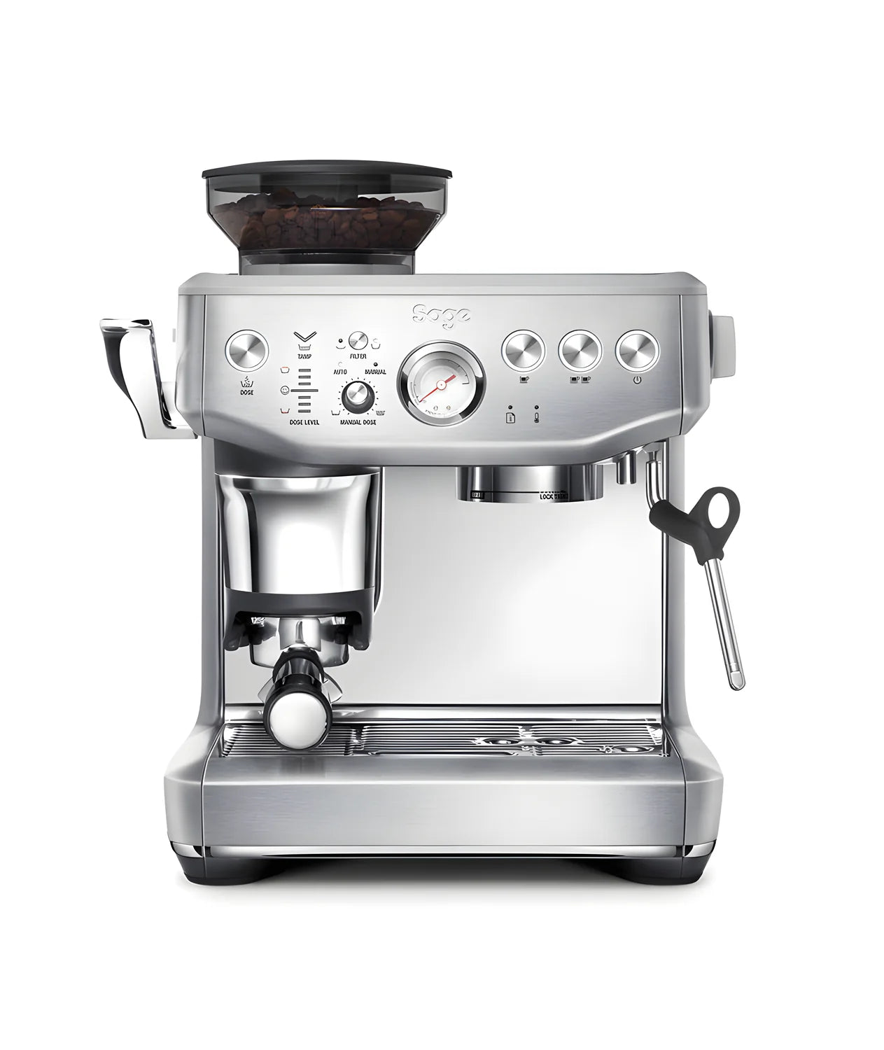Sage macchina per Caffe' Espresso The Barista Express Impress con macina caffè e pressatura assistita con torsione professionale