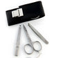 Alpen Set Manicure 3 pezzi inox astuccio in pelle AP6810R