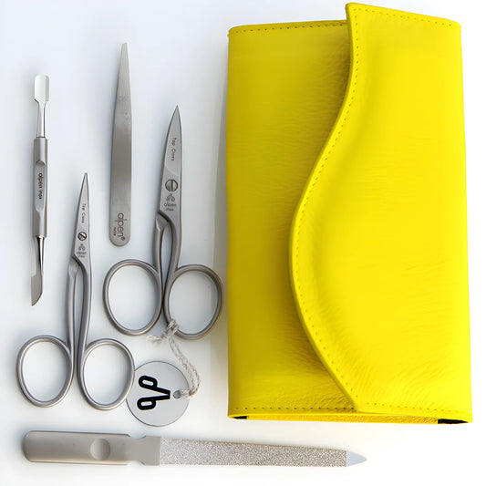 Alpen Set Manicure 5 pezzi inox astuccio in pelle AP6836R