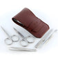 Alpen Set Manicure 5 pezzi inox astuccio in pelle AP6872R