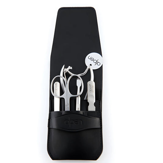 Alpen Set Manicure 5 pezzi inox astuccio in pelle AP6874R
