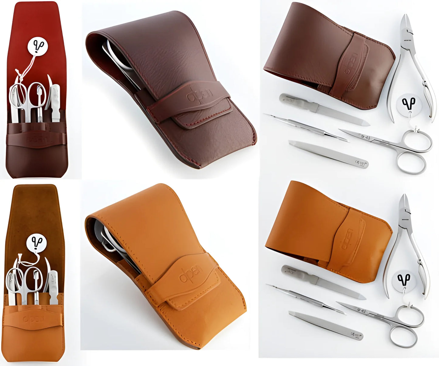 Alpen Set Manicure 5 pezzi inox astuccio in pelle AP6874R