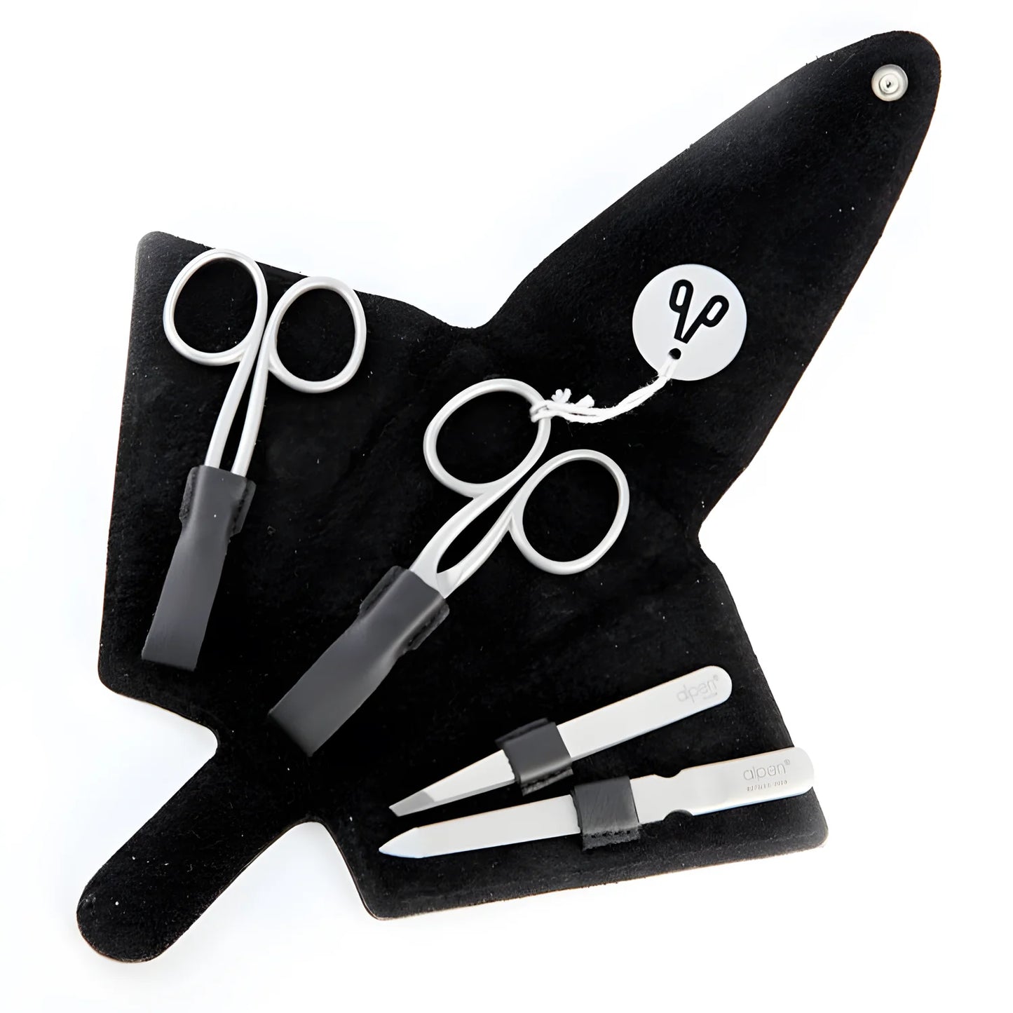 Alpen Set Manicure 4 pezzi inox astuccio in pelle 6879R