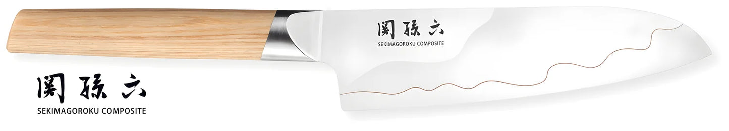 Kai Seki Magoroku Composite coltello santoku lama 17 cm MGC-0402