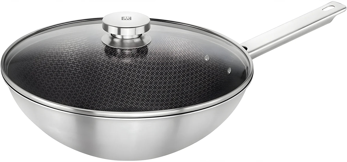 Zwilling Joy Plus Wok 30 cm con Coperchio – Antiaderente, Adatto a Induzione