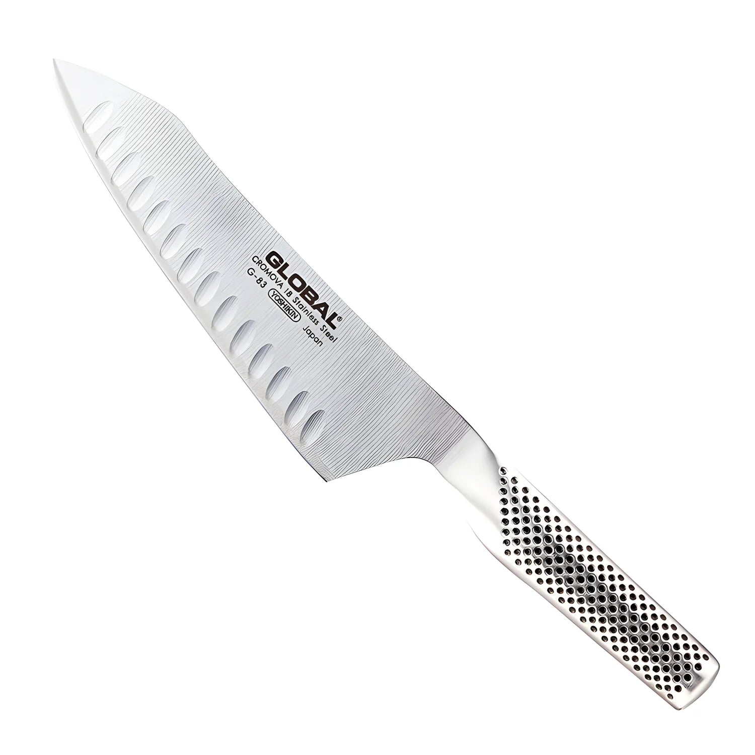 Coltello cucina Chef's orientale alveolato cm.18 Global G-83
