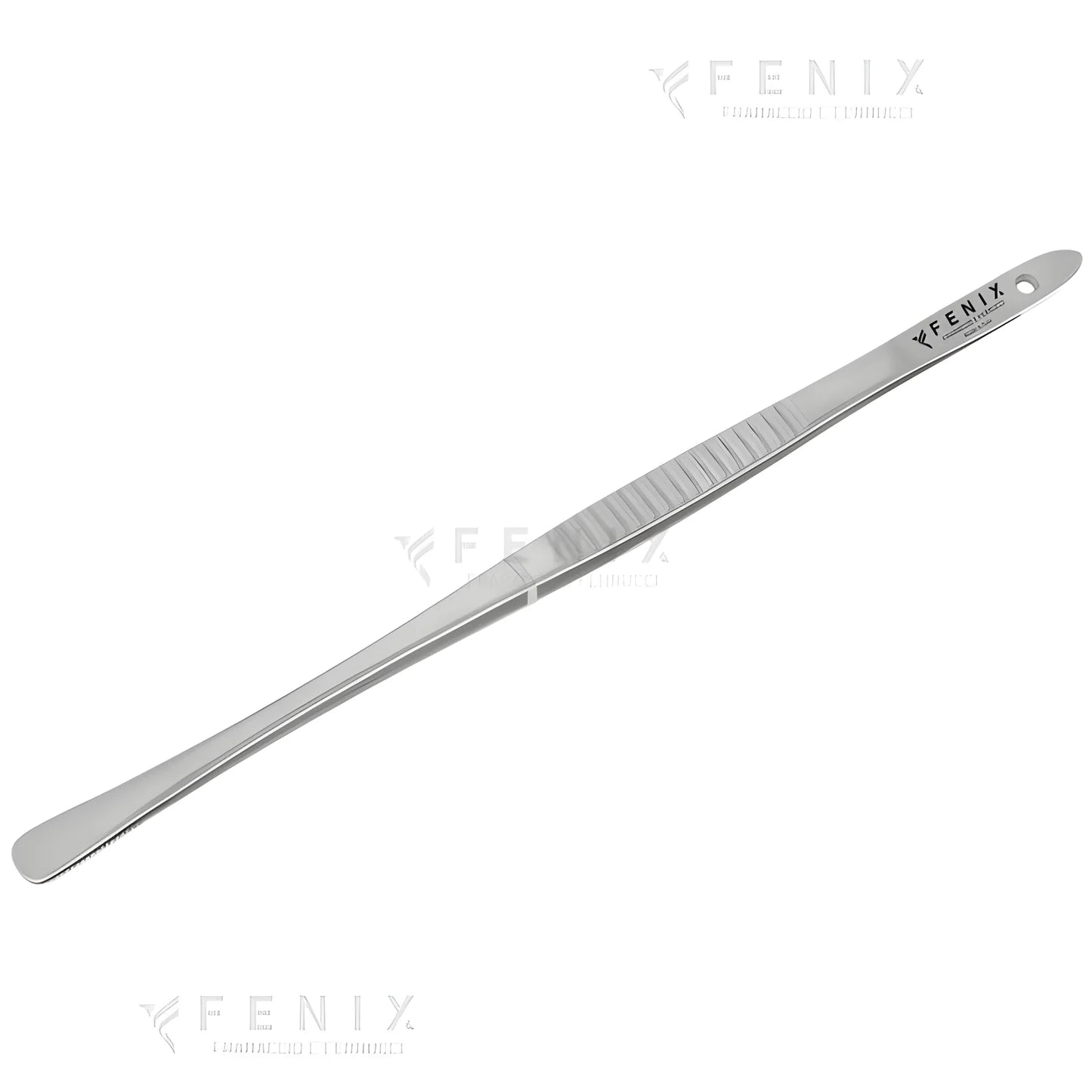 Fenix pinza da cucina inox 30 cm punta larga zigrinata