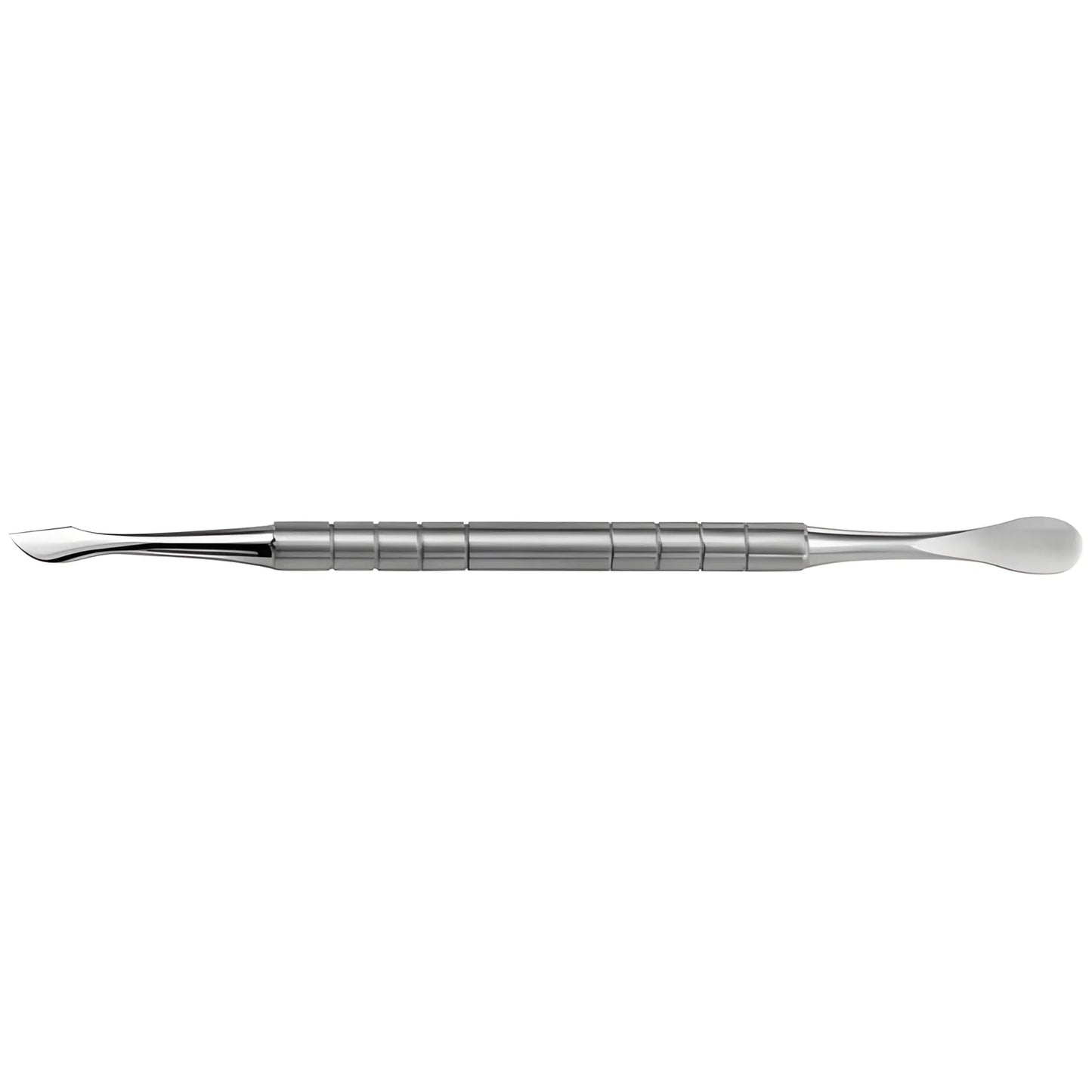 Attrezzo spingi pelle due usi 10,5 cm. in acciao inox 1210/5194