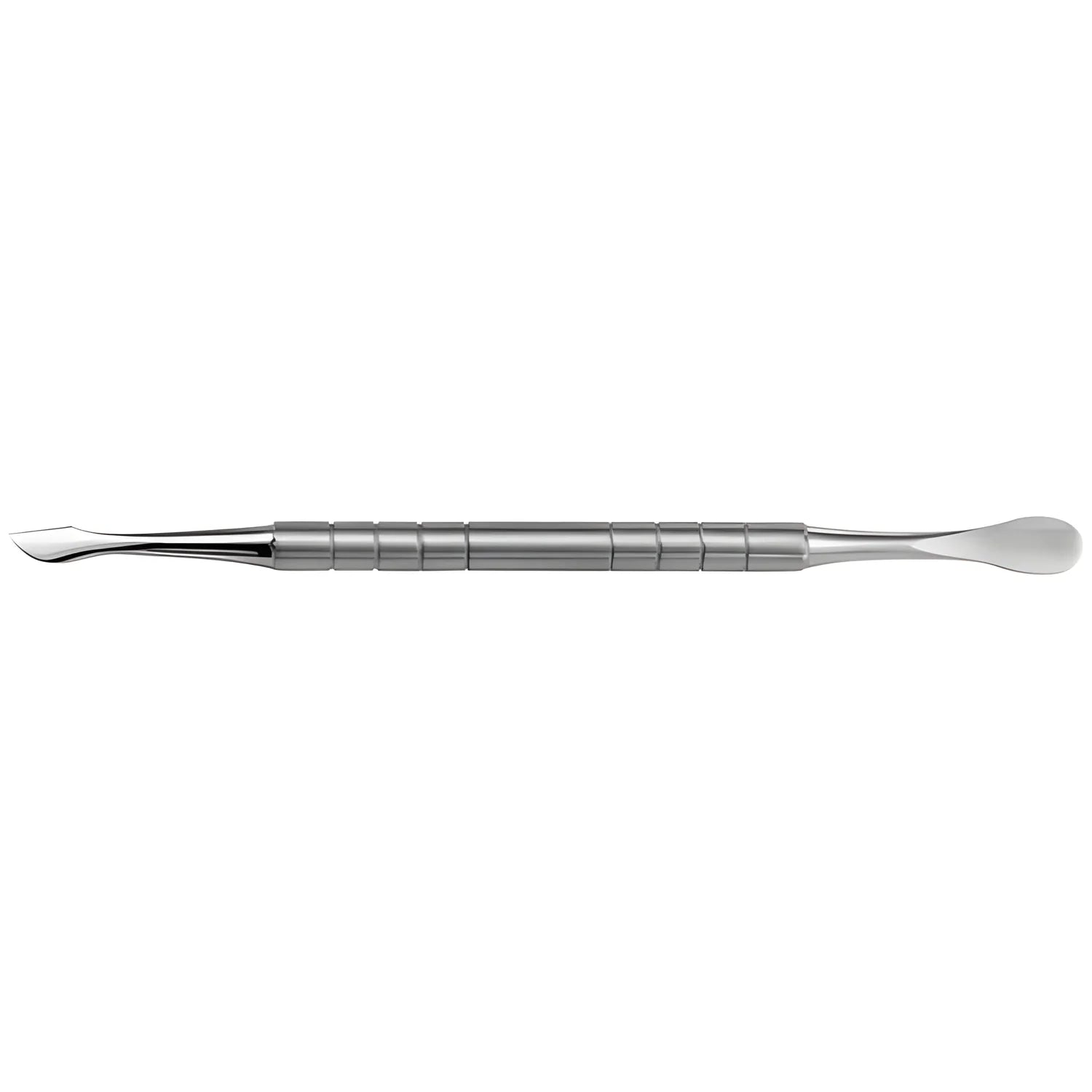 Attrezzo spingi pelle due usi 10,5 cm. in acciao inox 1210/5194
