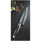 Yaxell KETU Coltello da Cuoco Lama 20 cm – Acciaio SG2 63 HRC, Finitura Martellata