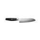 Yaxell KETU Coltello Santoku Lama 16,5 cm – Acciaio SG2 63 HRC, Lama Damascata