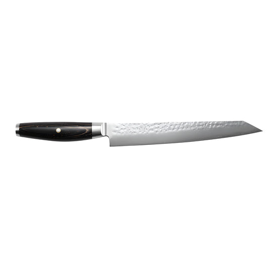 Yaxell KETU Coltello Sushi Sashimi Lama 23 cm – Acciaio SG2 63 HRC, Finitura Martellata