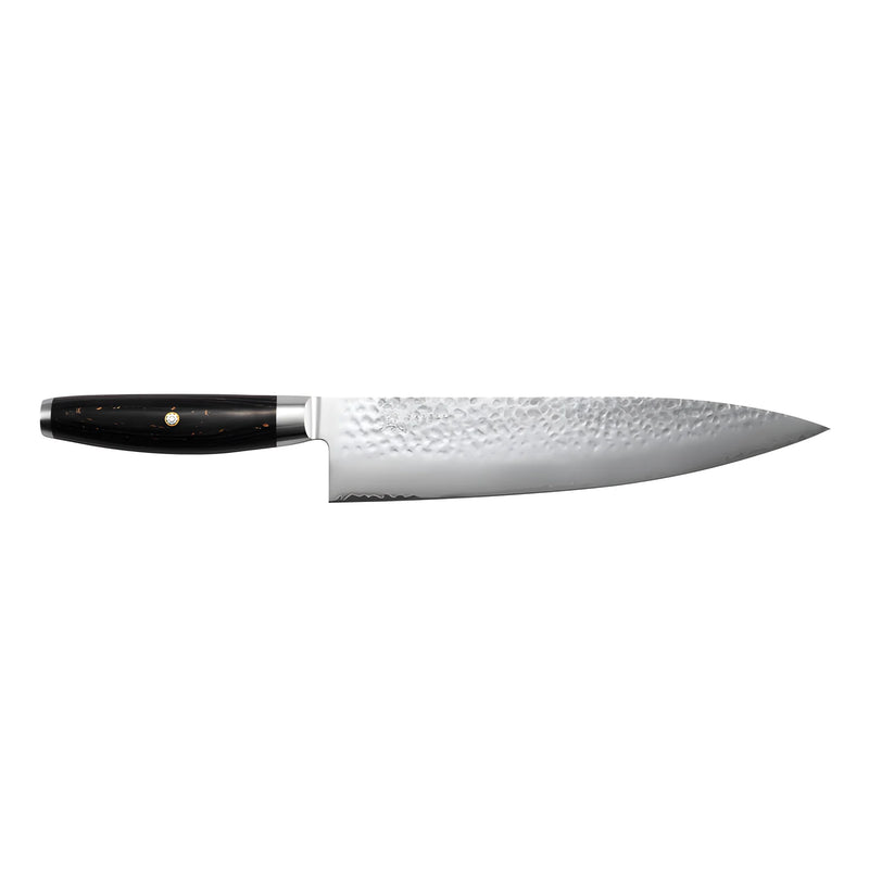 Yaxell KETU Coltello da Cuoco Lama 24 cm – Acciaio SG2 63 HRC, Finitura Martellata