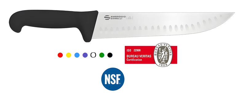 Sanelli Ambrogio coltello professionale francese alveolato Supra  24 cm SM99 024