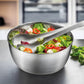 Gefu centrifuga inox asciuga insalata Rotare 3L diametro 25cm 28180