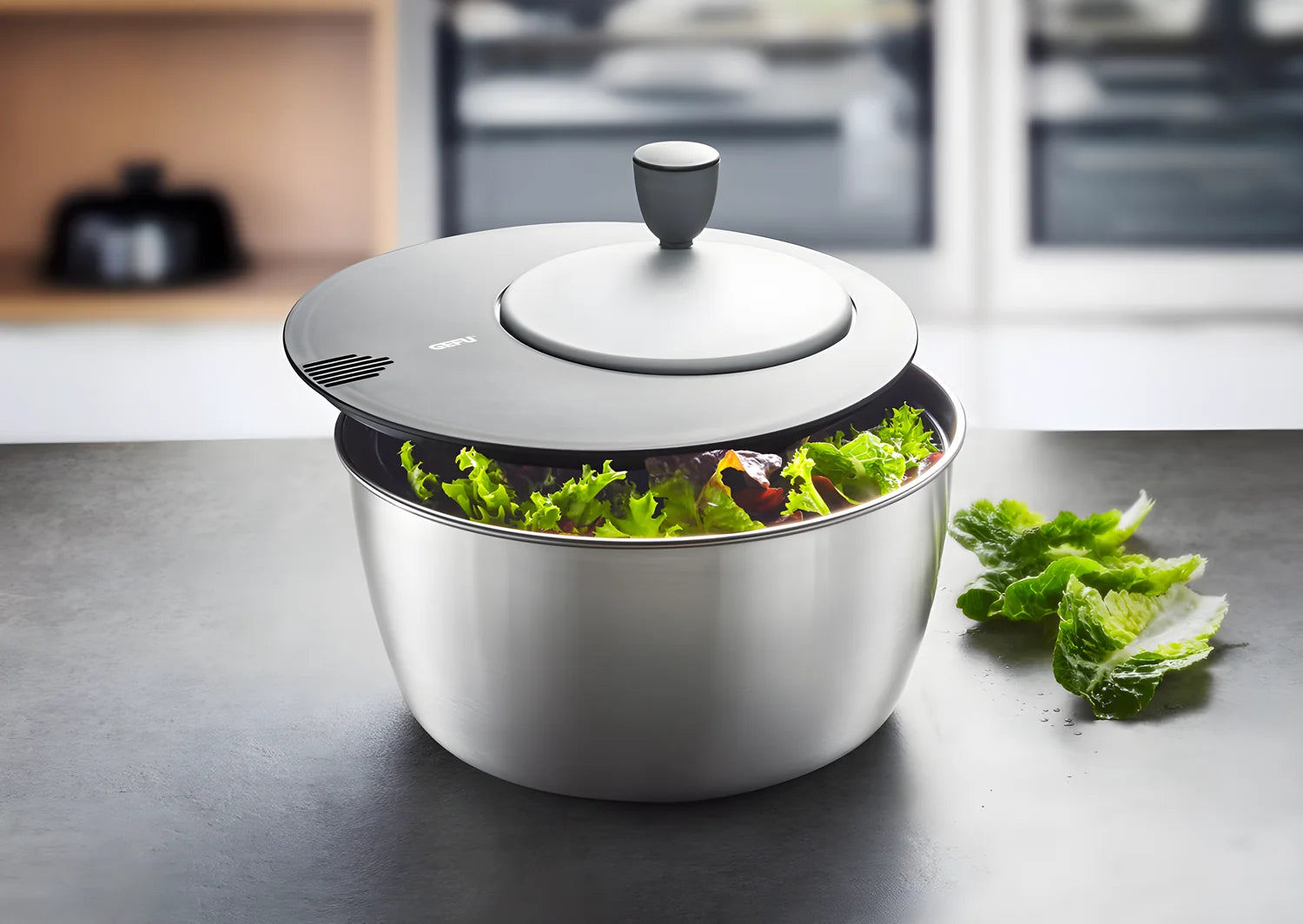 Gefu centrifuga inox asciuga insalata Rotare 3L diametro 25cm 28180