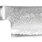 Yaxell Super GOU Coltello Santoku Lama 16,5 cm – Acciaio SG2 63 HRC, 161 Strati Damasco