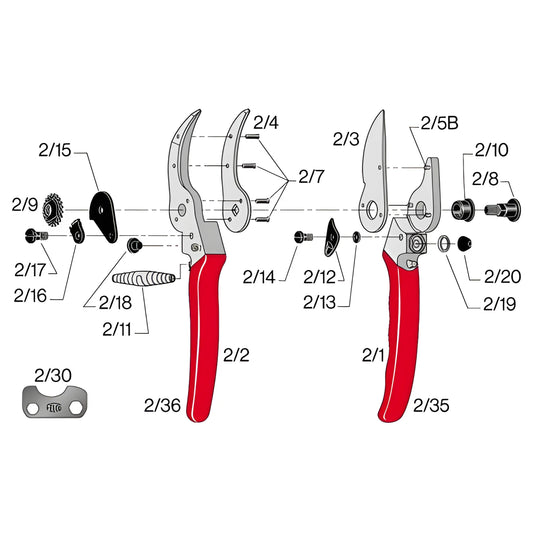 Felco ricambio lama per 2 - 3 - 4 - 11 - 400 e Popular F020203