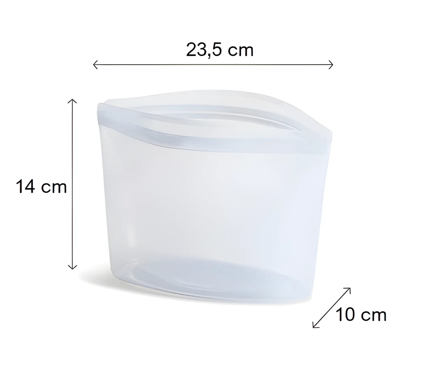 STASHER contenitore in silicone ermetico adatto cottura a bassa temperatura e microonde 946 ml salvaspazio
