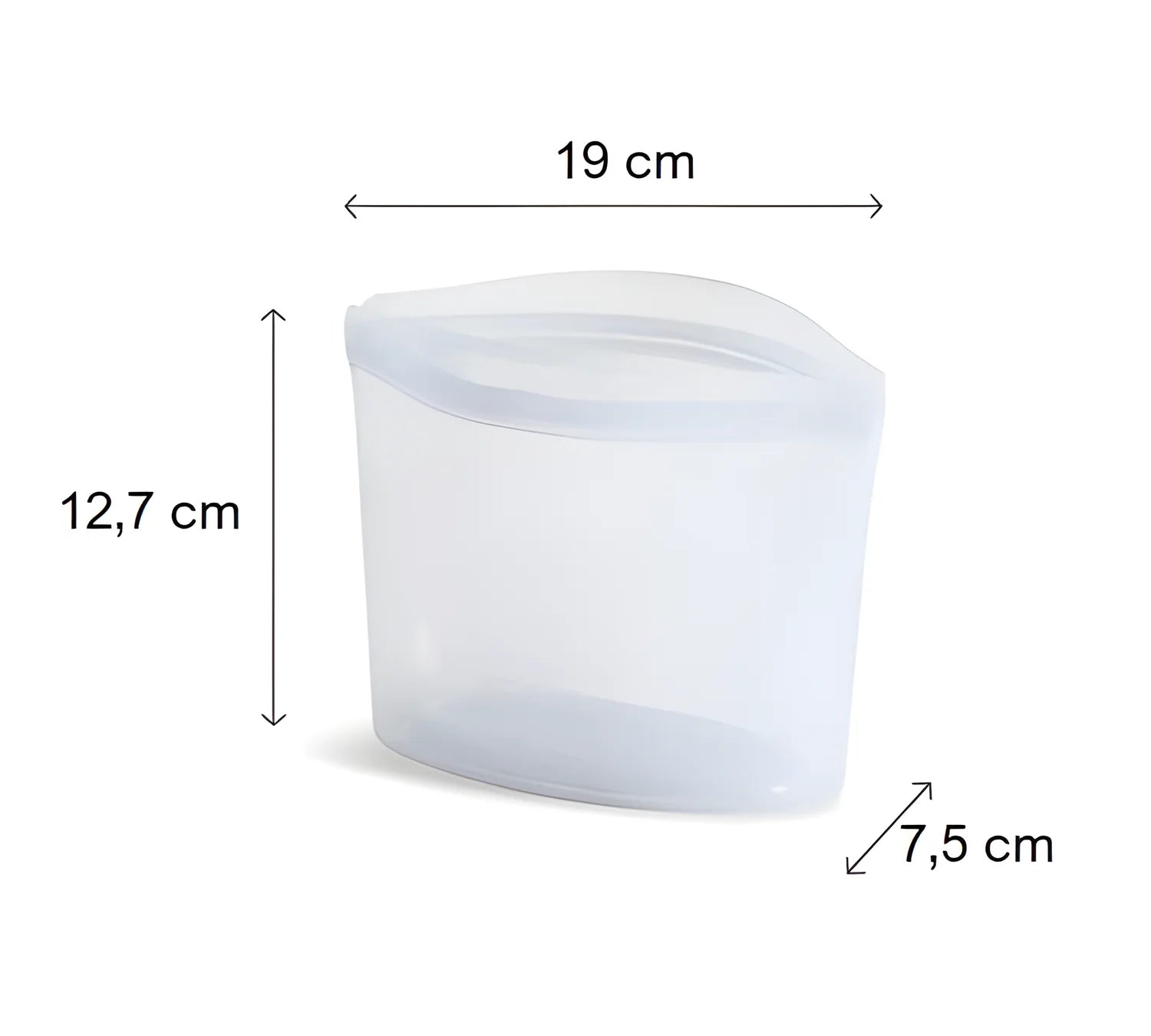 STASHER contenitore in silicone ermetico adatto adatto cottura a bassa temperatura e microonde 453 ml salvaspazio