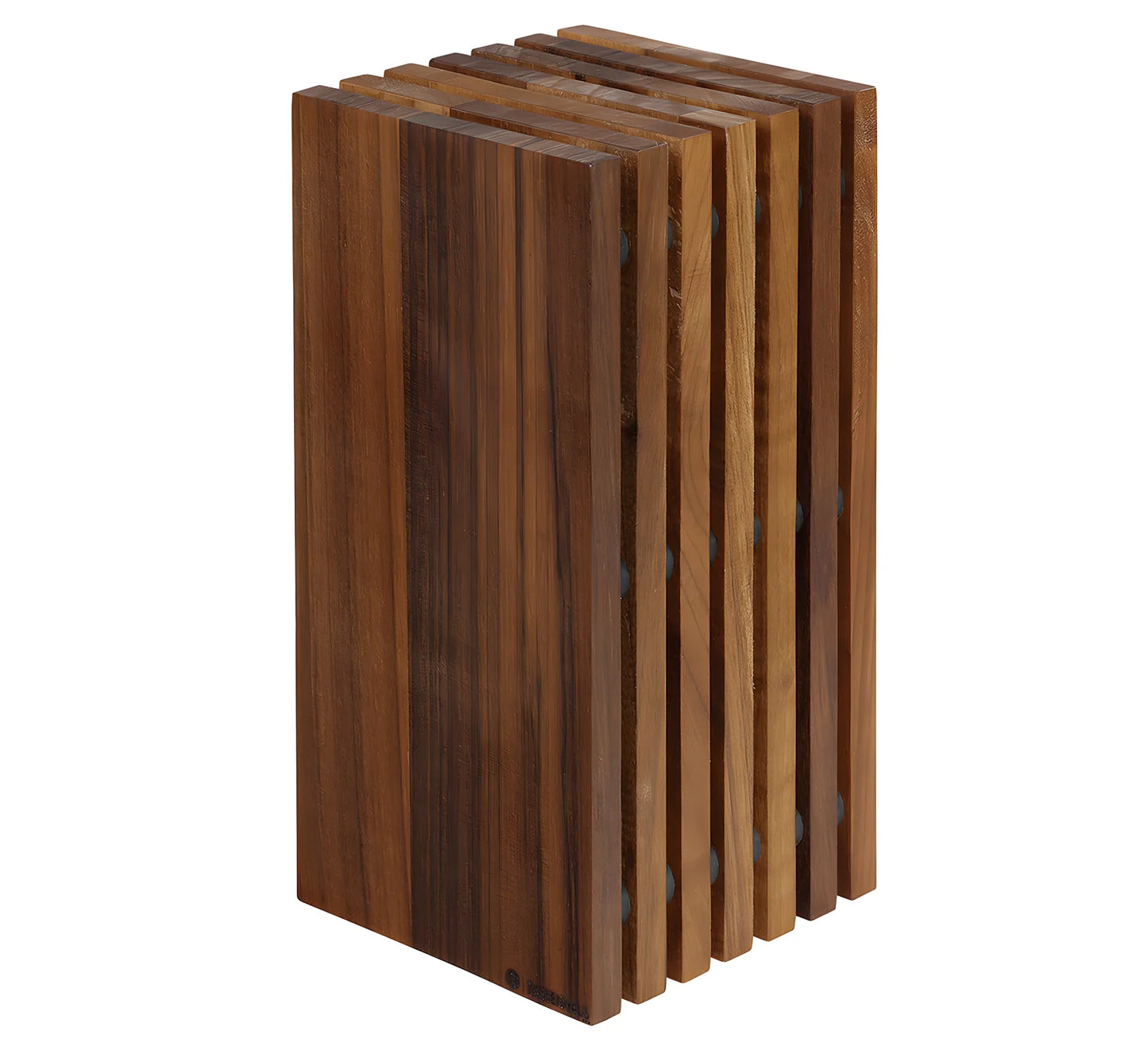 Zassenhaus Ceppo coltelli quadrato cm 13x13x26 noce scuro