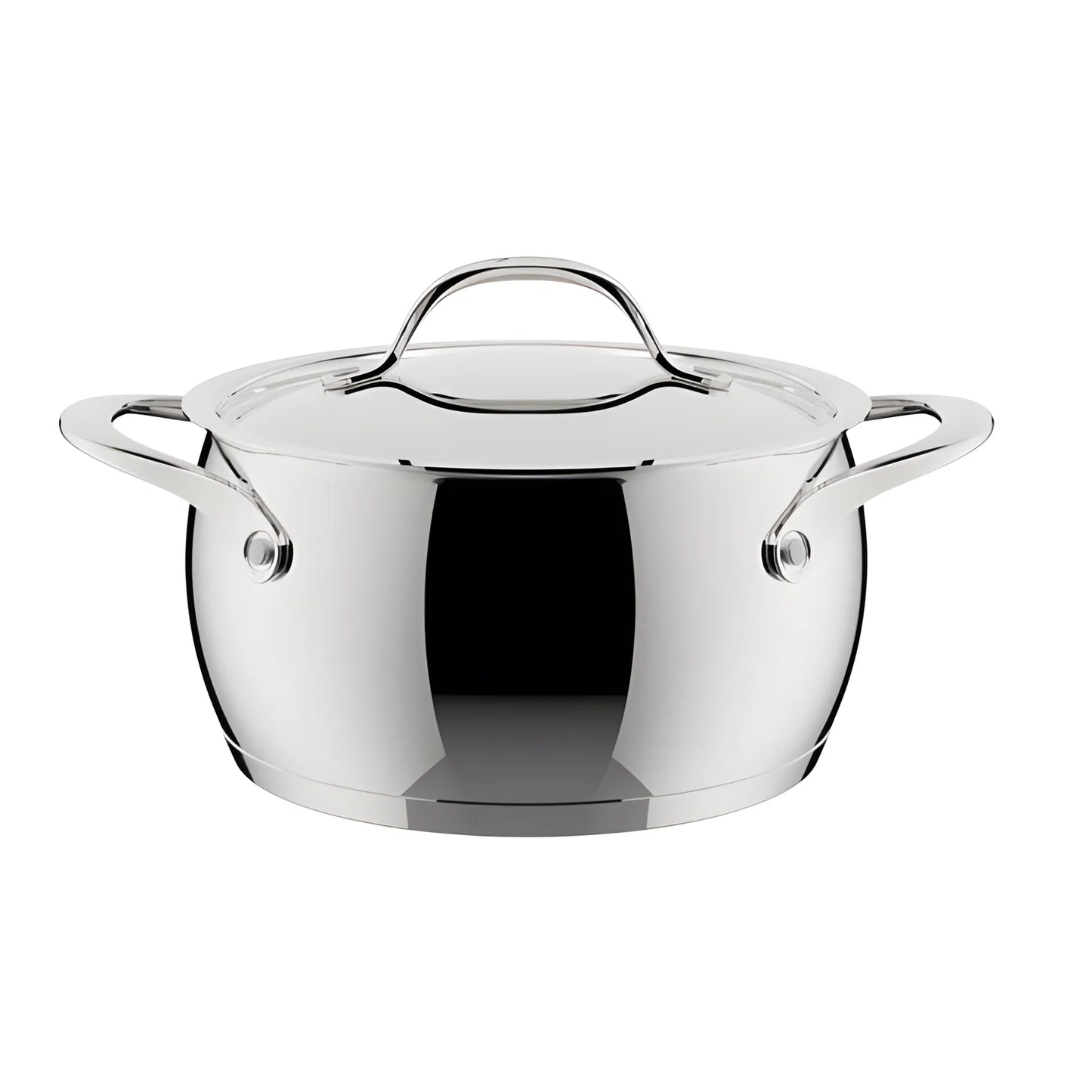 Lagostina casseruola alta 18 cm con coperchio Orchestra in acciaio inox induzione Made in Italy 011108031618